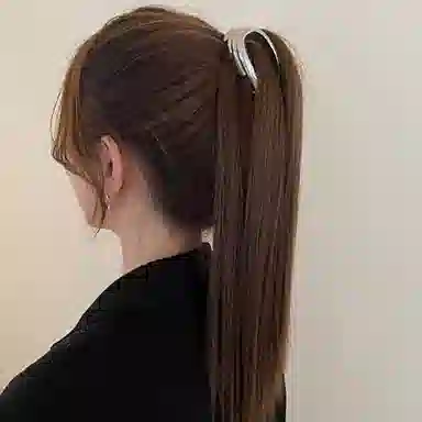 水中玉 高马尾固定神器抓夹高级感洋气时尚鲨鱼夹小号气质发卡头饰 合金 发夹 女