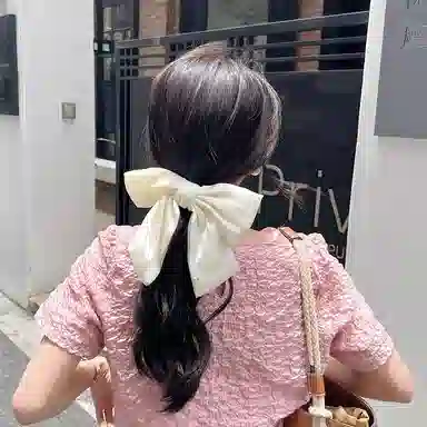 水中玉 大蝴蝶结弹簧夹发卡后脑勺顶夹夹子 发夹 女款