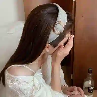 水中玉 复古圆环宽边压发发捆日常外戴高颅顶头箍头饰 亚克力 发箍 女款