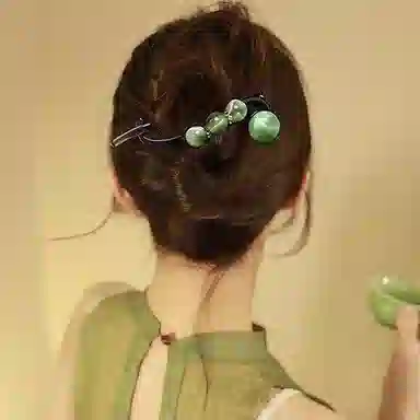 水中玉 高级感气质百搭后脑勺盘发扭扭 亚克力 发夹 女款