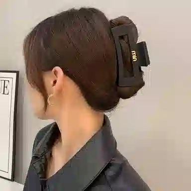 水中玉 气质盘发高级感 发夹 女款 黑色