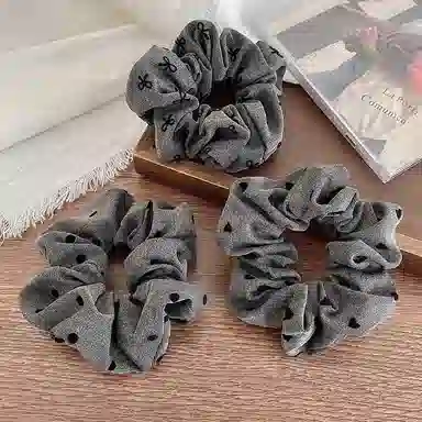 水中玉 蝴蝶结大肠发圈高马尾丸子头扎发神器韩国头圈发绳高级感发饰 布艺 头绳 女