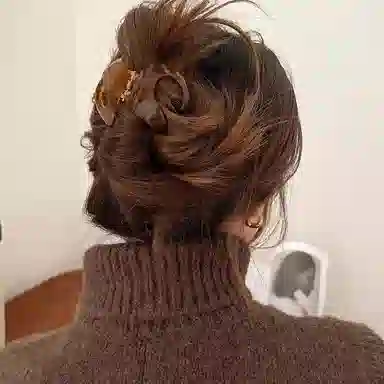 水中玉 不规则小号抓夹网红发卡后脑勺鲨鱼夹简约气质夹子头饰 亚克力 发夹 女款