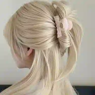 水中玉 高级感醋酸发卡后脑勺半扎发小抓夹高马尾固定鲨鱼夹子 亚克力 发夹 女款