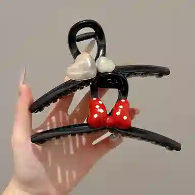 水中玉 韩版大号抓夹高级感后脑勺盘发鲨鱼夹子发量多发卡发饰 亚克力 发夹 女款