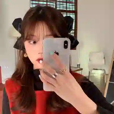 水中玉 黑色蝴蝶结侧边碎发发卡一字夹高级感弹簧夹子气质卡子 发夹 女款