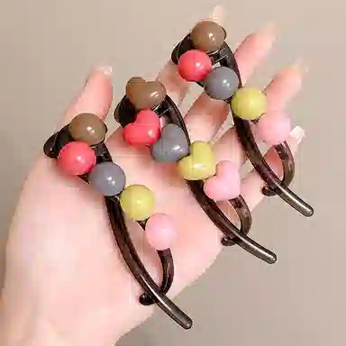水中玉 高级感咖色扭扭夹青蛙扣发卡后脑勺气质鲨鱼夹子头饰 发夹 女款