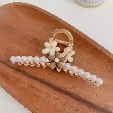 水中玉 抓夹夏季大号鲨鱼夹后脑勺金属发卡夹子 发夹 女款