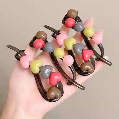 水中玉 高级感咖色扭扭夹青蛙扣发卡后脑勺气质鲨鱼夹子头饰 发夹 女款