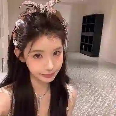 水中玉 可爱兔耳朵蝴蝶结波点带齿防滑头箍高颅顶头饰外出百搭发卡#好运 布艺 发箍 女款