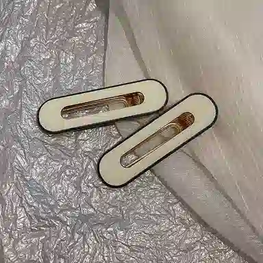 水中玉 刘海侧边夹网红一字夹鸭嘴夹 发夹 女款