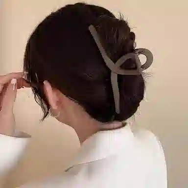 水中玉 高级感抓夹 大号鲨鱼夹发卡后脑勺夹子头饰 发夹 女款