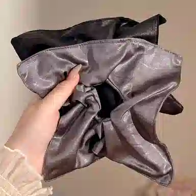 水中玉 韩系方巾大肠发圈高弹力丸子头低马尾发绳发饰 布艺 头绳 女款