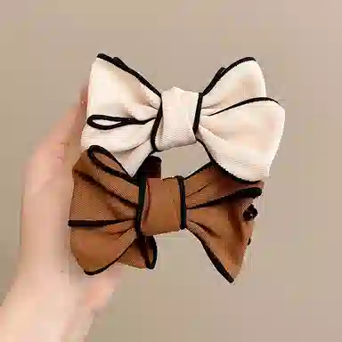 水中玉 蝴蝶结抓夹发饰高马尾固定神器后脑勺防塌发发卡丸子头夹子头饰 亚克力 发夹 女款