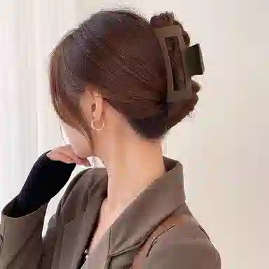 水中玉 抓夹 大号鲨鱼夹高端后脑勺发抓亚克力头发发卡头饰 发夹 女款