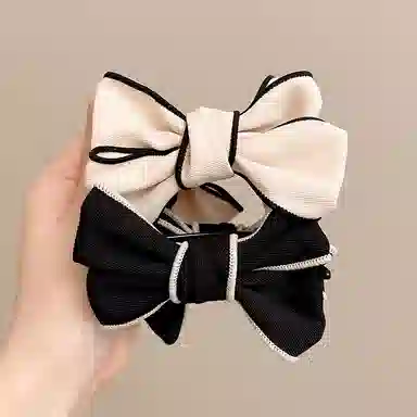 水中玉 蝴蝶结抓夹发饰高马尾固定神器后脑勺防塌发发卡丸子头夹子头饰 亚克力 发夹 女款