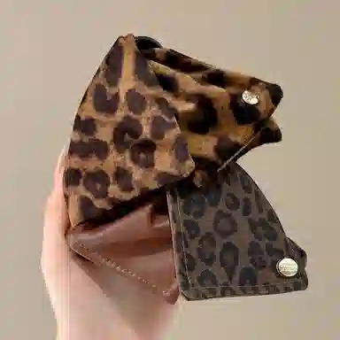 水中玉 豹纹三角抓夹高级感后脑勺盘发气质夹发卡头饰 亚克力 发夹 女款