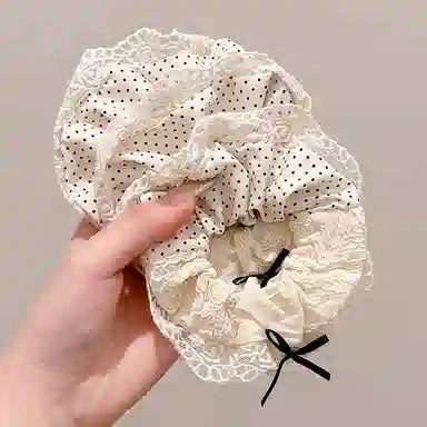 水中玉 蝴蝶结大肠发圈可爱甜美高弹力扎头发绳高级感夏日头饰 皮筋 头绳  女款