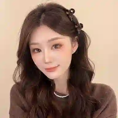 水中玉 前额刘海碎发鲨鱼夹 亚克力 发夹 女款