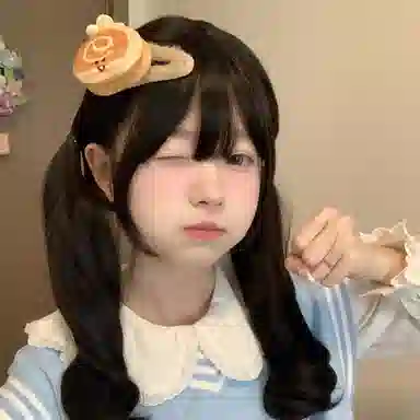 水中玉 可爱毛绒汉堡夹子前额刘海碎发发卡卡通趣味侧边夹头饰 合金 发夹 女款