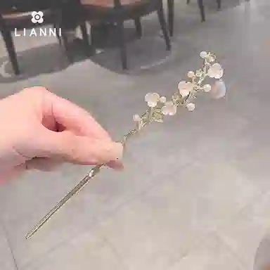 水中玉 古风汉服簪子盘头发发饰古装头饰中国风步摇流苏发钗 发簪 女款