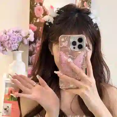 水中玉 蝴蝶抓夹高级感甜美发卡小号后脑勺盘头发鲨鱼夹子头饰 发夹 女款