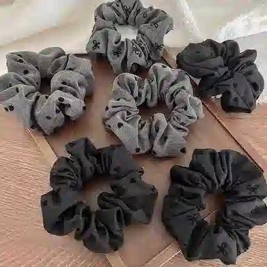 水中玉 蝴蝶结大肠发圈高马尾丸子头扎发神器韩国头圈发绳高级感发饰 布艺 头绳 女