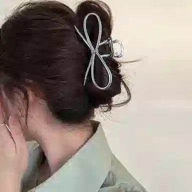 水中玉 简约金属大号抓夹高级感气质后脑勺发抓盘发鲨鱼夹 发夹 女款