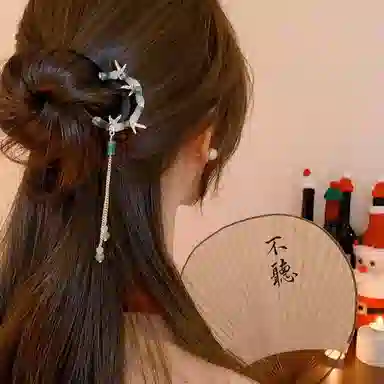 水中玉 古风女高级感中式簪子盘发神器发钗头饰盘头插梳 发簪 女款