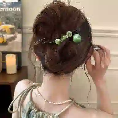 水中玉 高级感气质百搭后脑勺盘发扭扭 亚克力 发夹 女款