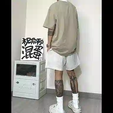 美式潮牌篮球户外宽松舒适百搭五分裤运动短裤 男女同款