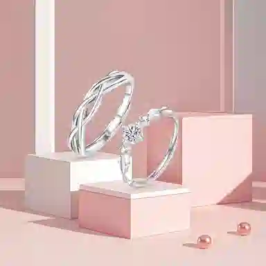 【纯银999】 凤祥囍事 老凤祥 经典时尚小众设计百搭爱意满满女生日常简约轻奢闪耀甜蜜高级感开口可调节#好运 足银 戒指 男女同款情侣款