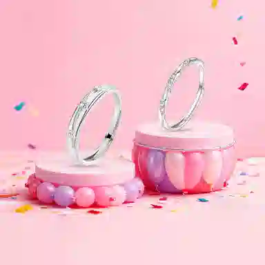 【纯银999 | 爆闪】 凤祥囍事 老凤祥 经典百搭小众设计精致爱意满满学生日常简约轻奢甜蜜高级感开口可调节 足银 戒指 男女同款情侣款