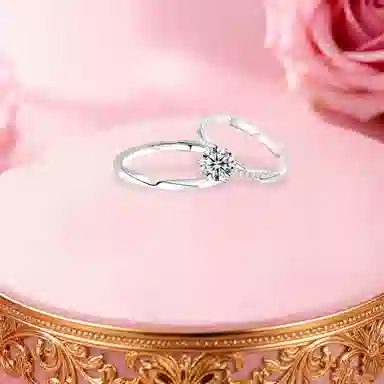 【纯银999 | 爆闪】 凤祥囍事 老凤祥 经典百搭小众设计时尚简约爱意满满学生日常轻奢精致高级感开口可调节 足银 戒指 男女同款情侣款