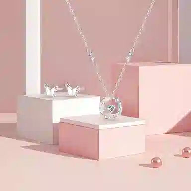 【纯银999 | 羽你相伴】 凤祥囍事 老凤祥 小众设计经典百搭高级感学生日常简约精致轻奢通勤约会温柔气质可调节锁骨链 足银 项链 女款