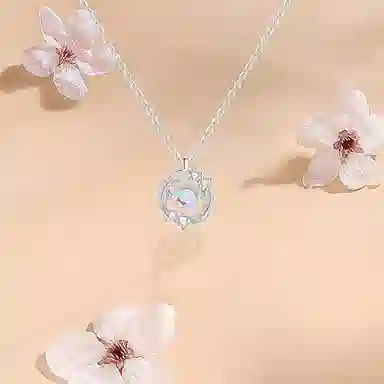 【纯银999 | 羽你相伴】 凤祥囍事 老凤祥 小众设计高级感经典百搭简约学生日常精致轻奢通勤约会温柔气质可调节锁骨链 足银 项链 女款