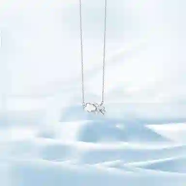【纯银999 | 星月系列】 凤祥囍事 老凤祥 经典百搭设计小众轻奢高级感精致简约时尚学生日常通勤约会温柔气质可调节锁骨链 足银 项链 女款