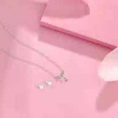 【纯银999 | 蝴蝶结】 凤祥囍事 老凤祥 经典百搭小众设计精致高级感简约学生日常时尚轻奢约会通勤温柔气质可调节锁骨链 足银 项链 女款