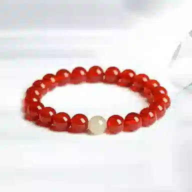凤祥囍事 老凤祥  转运珠 朱事圆满 招财 国潮 时来运转简约古典优雅国潮新中式转运珠日常通勤百搭时尚精美礼盒 好运 玛瑙 手串 女款