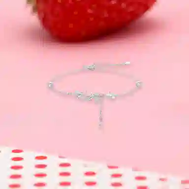 【纯银999 | 穗穗平安】 凤祥囍事 老凤祥 优雅浪漫温柔小众设计简约学生日常轻奢高级感经典百搭上岸通勤浪漫约会可调节 足银 手链 女款