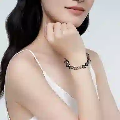 凤祥囍事 老凤祥 时来运转 招财转运珠 平安纳福 复古小众新中式 高级设计极简百搭显气质优雅贵气感 #好运 黑曜石 手串 男女同款情侣款