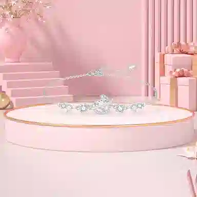 【纯银999 | 星月系列】 凤祥囍事 老凤祥 优雅浪漫温柔小众设计简约学生日常轻奢高级感经典百搭通勤浪漫约会可调节 足银 手链 女款