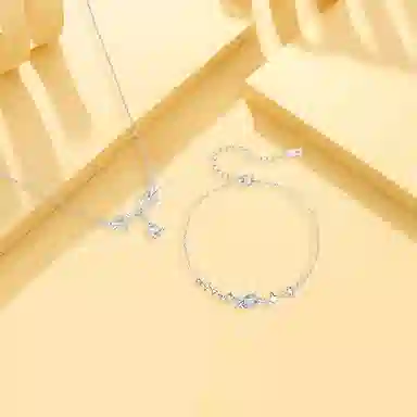 【纯银999 | 星月系列】 凤祥囍事 老凤祥 优雅浪漫温柔小众设计简约学生日常轻奢经典百搭高级感通勤浪漫约会可调节 足银 手链 女款