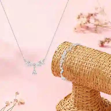 【纯银999 | 星月系列】 凤祥囍事 老凤祥 优雅浪漫温柔小众设计简约学生日常轻奢高级感经典百搭上岸通勤浪漫约会可调节 足银 手链 女款