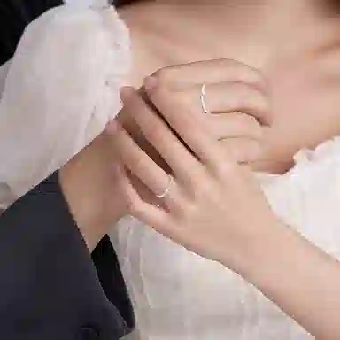 【纯银999 | 爆闪】 凤祥囍事 老凤祥 经典百搭小众设计时尚爱意满满学生日常简约轻奢精致高级感开口可调节 足银 戒指 男女同款情侣款