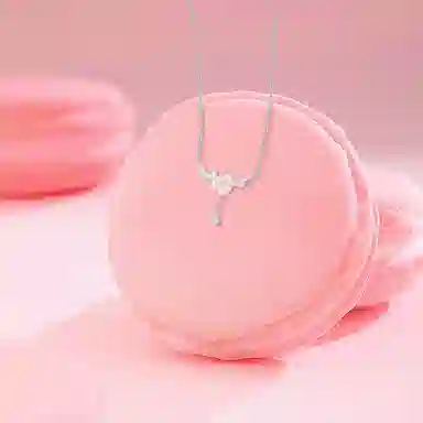 【纯银999 | 山茶花】 凤祥囍事 老凤祥 经典百搭小众精致设计高级感简约时尚轻奢学生日常通勤约会气质温柔可调节锁骨链 足银 项链 女款