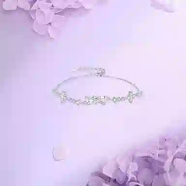 【纯银999 | 蝴蝶结】 凤祥囍事 老凤祥 优雅浪漫温柔小众设计简约学生日常轻奢高级感经典百搭上岸通勤浪漫约会可调节#好运 足银 手链 女款