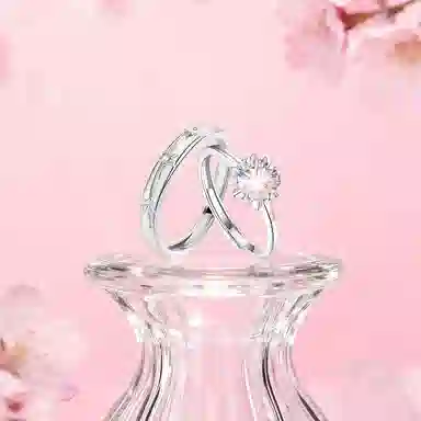 【纯银999 | 爆闪】 凤祥囍事 老凤祥 经典百搭小众设计简约精致爱意满满学生日常轻奢甜蜜高级感开口可调节 足银 戒指一对 男女同款情侣款