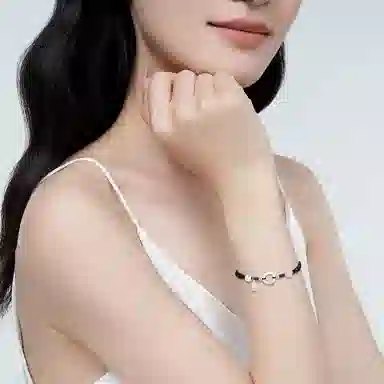 【999足银】 凤祥囍事 老凤祥 莲花喜乐平安扣 好运莲莲 新中式平安喜乐轻奢精致小众简约设计 甜蜜饰爱礼盒#好运 纯银 手绳 男女同款情侣款