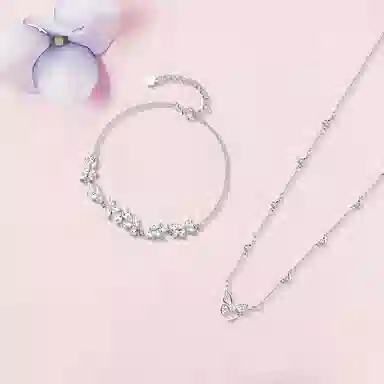 【纯银999 | 蝴蝶】 凤祥囍事 老凤祥 经典百搭小众设计轻奢高级感精致简约时尚学生日常通勤约会温柔气质可调节锁骨链#好运 足银 项链 女款